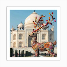 Embroidered Taj Art Print