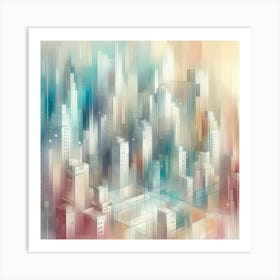 Abstract Cityscape 48 Art Print