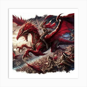 Red Dragon 1 Art Print