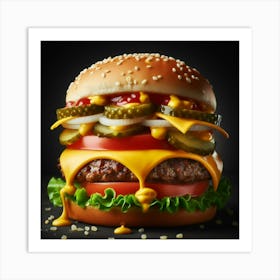 Cheeseburger 1 Art Print