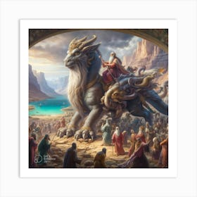 Dragon And The King Art Print