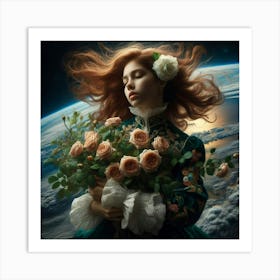 Roses From The Earth Art Print