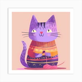 Cute Cat 12 Art Print