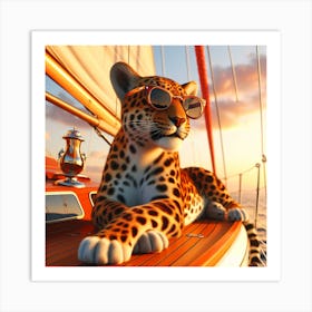 Tiger Rest Art Print