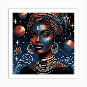 Celisara Celestial Portrait Art Print