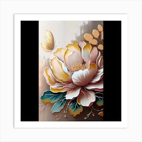 Peony Painting Art Print