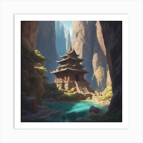 Mountain Temple 10 Art Print