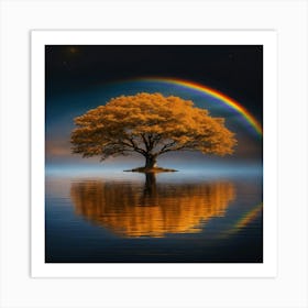 Rainbow Tree Art Print