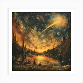 The Most Shining Star, Impressionism And Surrealism Art Print