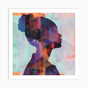 Silhouette Of A Woman 10 Art Print