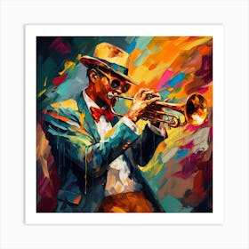 Jazz Musician 85 Art Print