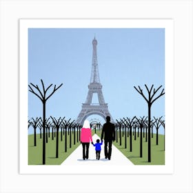 Paris Eiffel Tower 6 Art Print