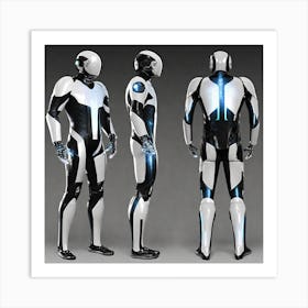 Futuristic Robots 8 Art Print