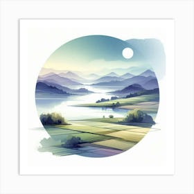 Landscape Painting 87 Art Print