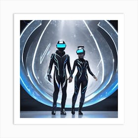 Futuristic Couple 26 Art Print