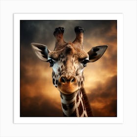 Giraffe 10 Art Print