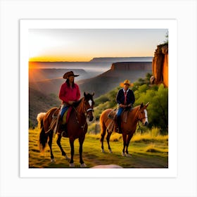 Sunset At The Canyon 1 Art Print