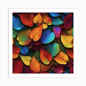 Autumn Leaves Wallpaper 2 Art Print