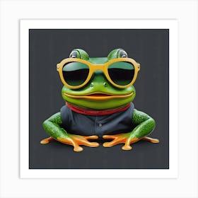 Frog In Sunglasses 4 Art Print