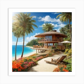 House On The Beach 6 Art Print