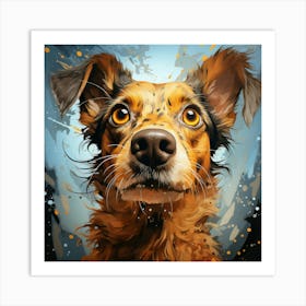 Portrait Of A Dog 8 Art Print