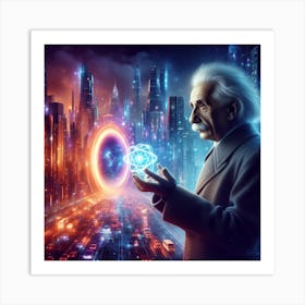 Albert Einstein 7 Art Print