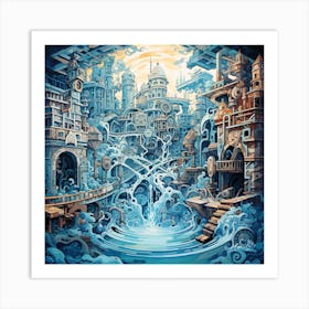 Fractal City Art Print