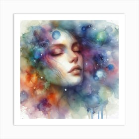 Dreaming Woman 1 Art Print