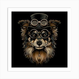 Steampunk Dog 37 Art Print