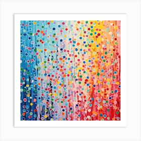 Rainbow Rain Art Print