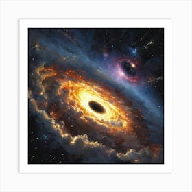 Black Hole In Space 1 Art Print