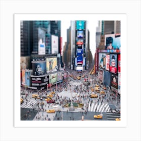 Times Square In New York City Art Print