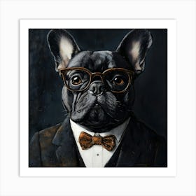 This Frenchie Is All Business 4 Art Print