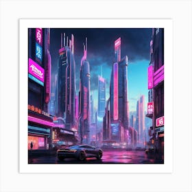 Futuristic City Art Print