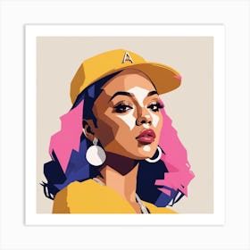 pop portrait of blm Art Print