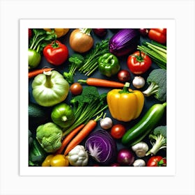 Colorful Vegetables 9 Art Print