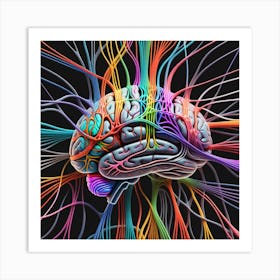 Colorful Brain 19 Art Print