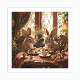 Easter Bunnies 3 Art Print