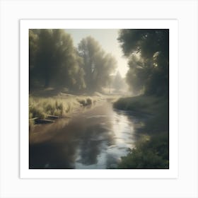 Misty Morning 4 Art Print