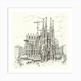 Sagrada Familia 3 Art Print