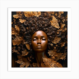 Afro-American Woman 21 Art Print