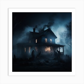 Haunted House Art Print