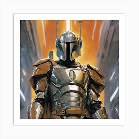 Star Wars Boba Fett Art Print