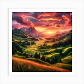 Enchanted Horizon 16 Art Print