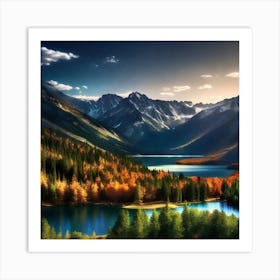 Taiga Landscape Art Print