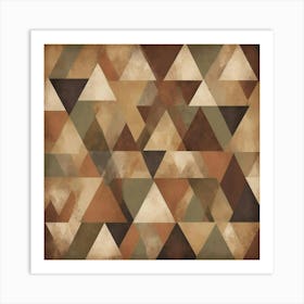 Abstract Triangles 14 Art Print
