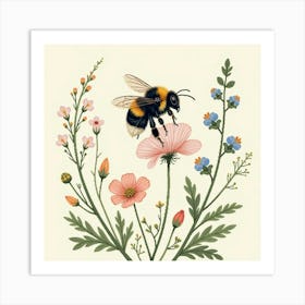 William Morris Bee Vintage Art Print (9) Art Print