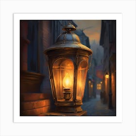 Harry Potter Street Lamp Art Print