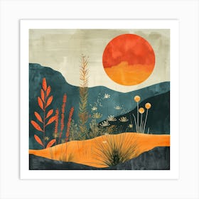 Desert Landscape 3 Art Print