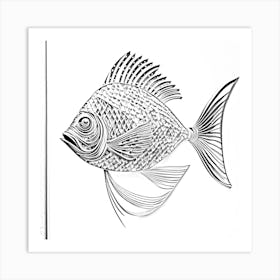 metal fish wall art 1 Art Print